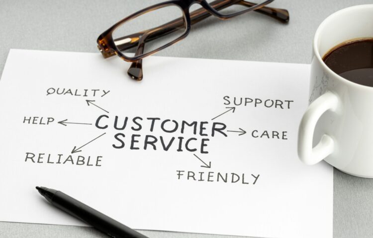 Customer service concept