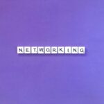 Networking. Network. Network marketing. Scrabble. Purple.