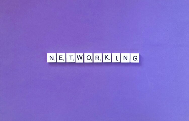 Networking. Network. Network marketing. Scrabble. Purple.