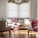 Light and bright cozy winter home interior